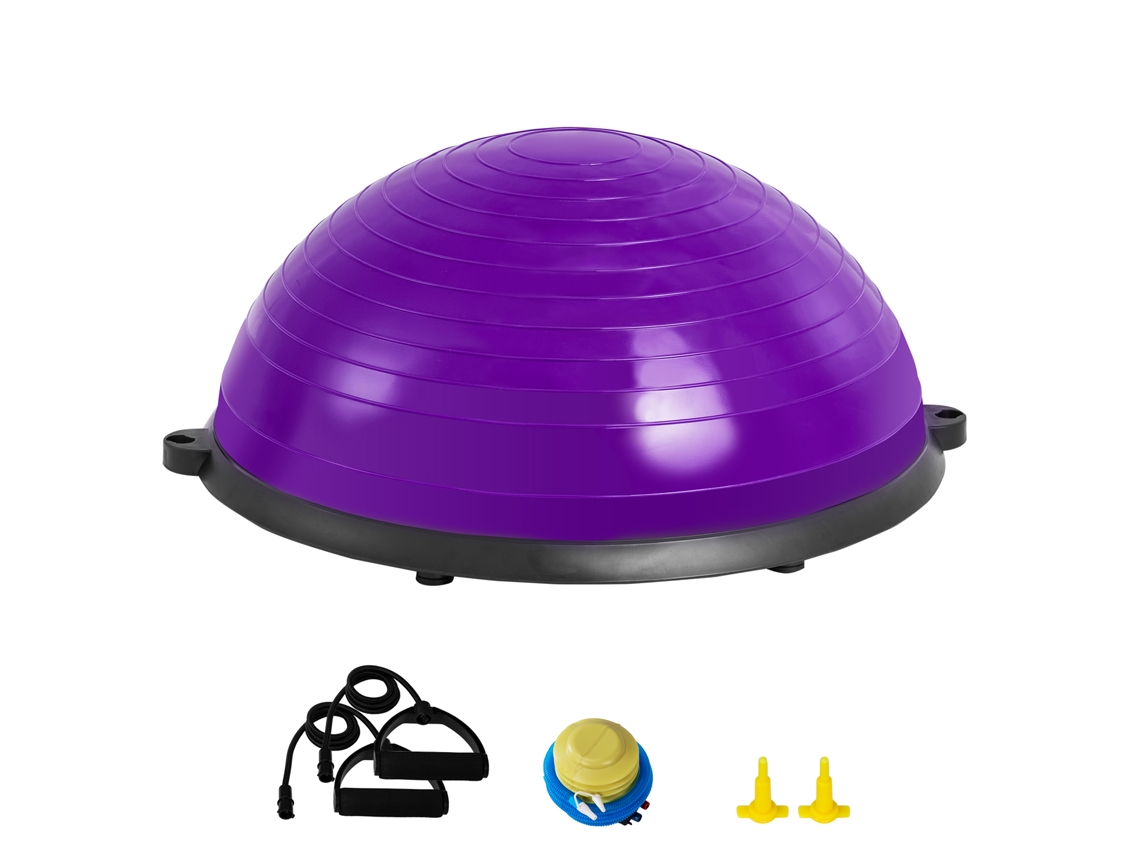 Meia Bola Succebuy Exercício Treinador Yoga Equilíbrio 620 X 215 Mm Roxo