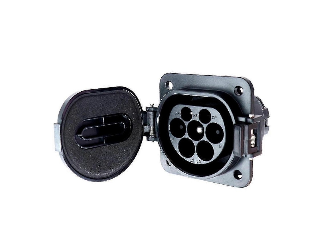 Single-pole Three-phase Charging Socket Adapter Type 2 32a For Electric Vehicles Iec 62196-2