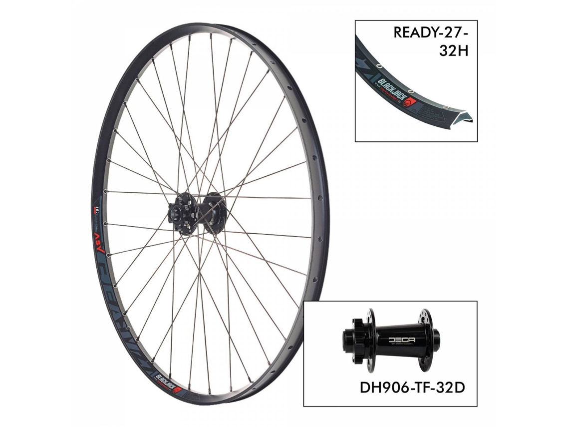 Roda Da Bicicleta BLACK JACK D.Ready27 32H Decatf