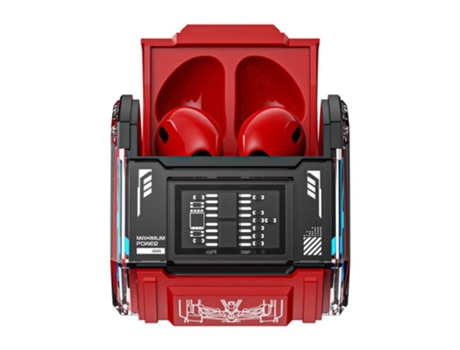 Auscultadores Tws Tf Sem TRANSFORMER Bluetooth Vermelho