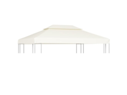 Cobertura De Substituiã§ã£o P/ Gazebo 310 G/mâ² Branco Nata 3x4 M Dkd Home Decor