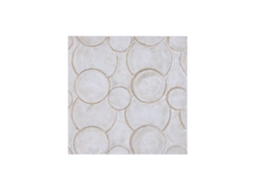 Decoração de Parede em Mdf Branco com Círculos, 90x3,4x90cm ALEXANDRA HOUSE LIVING