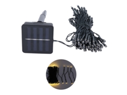 2026 cadena de Luces Led Solar 100led 12m Ip45 Impermeable Luz Cálida para Jardín Decoración Exterior