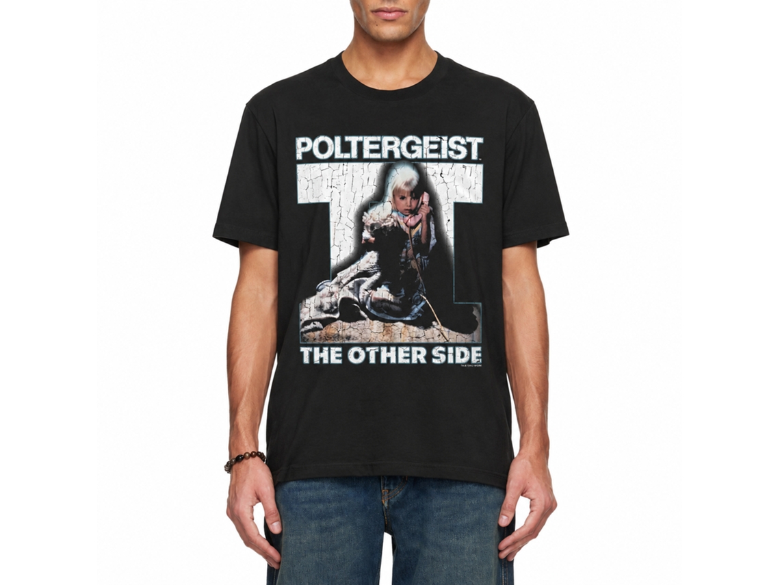 Rockinstone Poltergeist Big 2 Logo Black Adult T-shirt Size:m