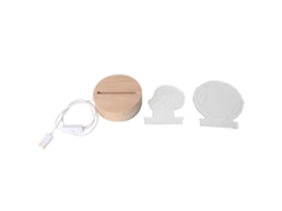 2026 lâmpada de Mesa Led 3d Luz Noturna Painel de Acrílico 2 Cores Porta Usb 3w 4.5v