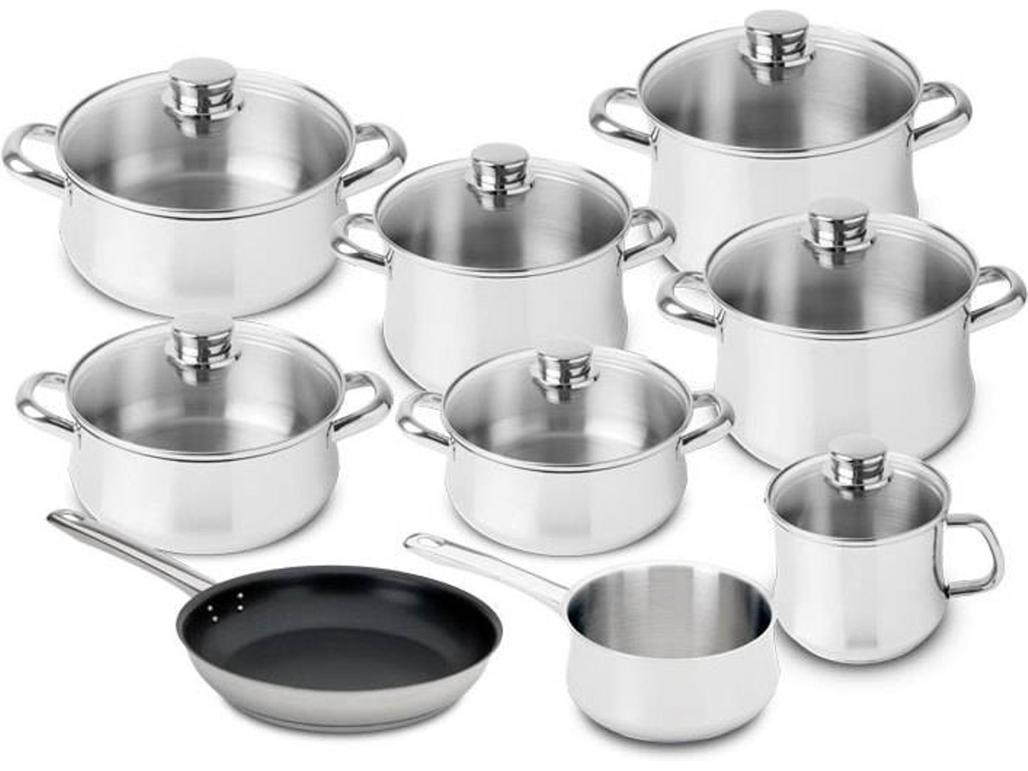 Trem de Cozinha SILAMPOS Low cost I Glass (9 peças)
