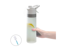 Garrafa de água portátil de 650ml com função de spray para esportes ao ar livre e atividades físicas. Brilvibera