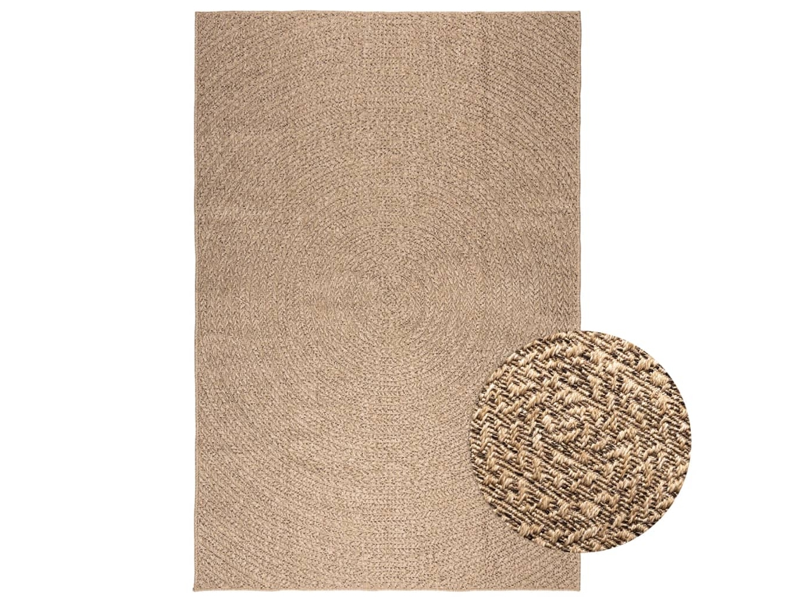 Vidaxl Tapete Zizur 160x230 Cm Aspeto De Juta Interior E Exterior