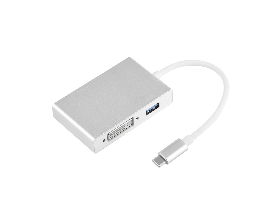 Conversor (type-c Para Hdmi Vga Dvi Hd Suporta Otg) Todo Em Chinês