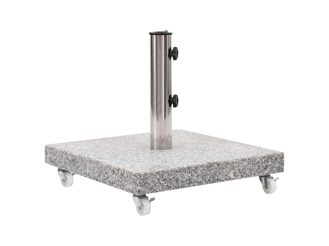 Maison Exclusive - Base De Guarda-sol Quadrada Granito 30 Kg Cinzento