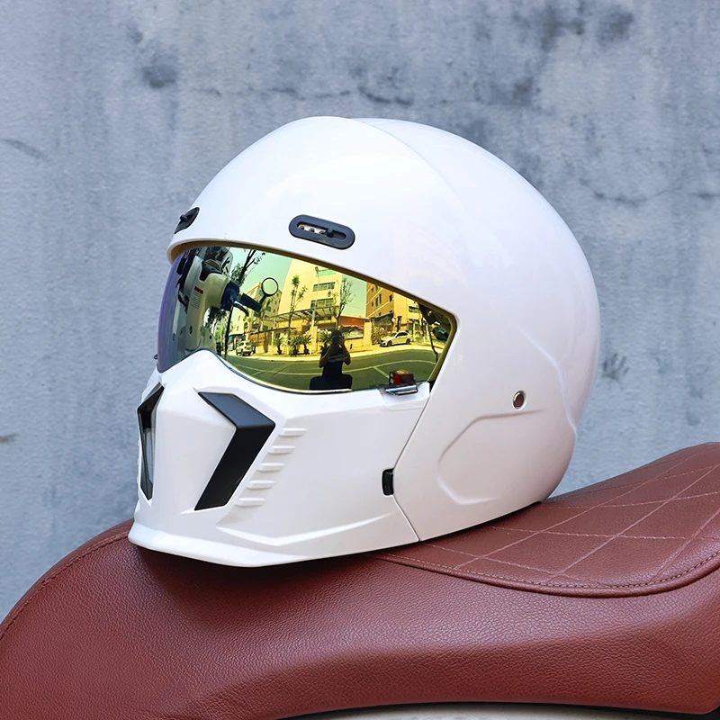 Capacete Unissex 2 Em 1, Material Abs, Certificado Dot