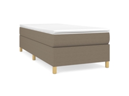 Box Spring Bed Frame, Box Spring Bed Frames Vidaxl Cinzento-acastanhado Tecido (80 X 200 Cm)