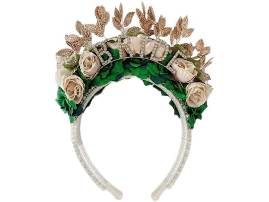 Tiara de Noiva com Pérolas para Despedida de Solteira SFUSHOS