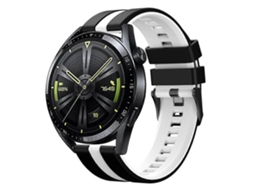 Pulseira De Silicone Vertical Bicolor Para Relógio
