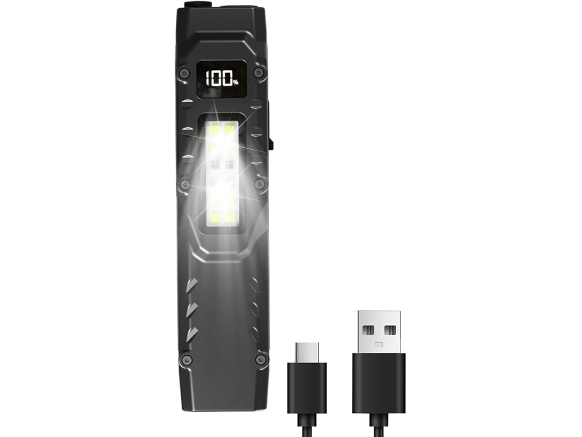 Lanterna Compacta, Lanterna Recarregável Via Usb