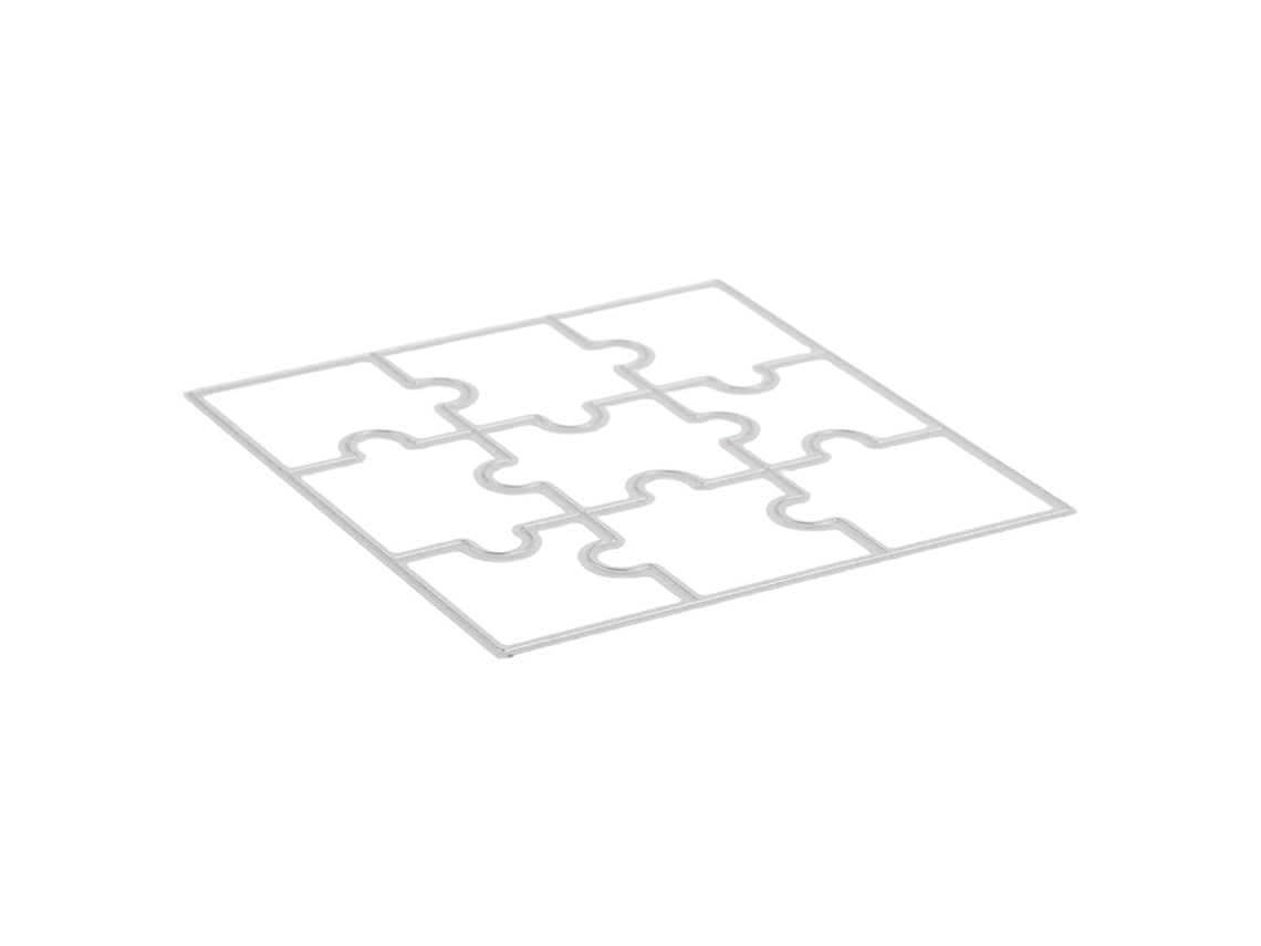 Matrizes De Corte E Relevo Em Aço Carbono Prateado, Compatíveis Com Quebra-cabeças, Modelo.