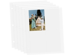 Pages D'album Para Cartes À Collectionner A5 - 40 Feuilles En Pp 4 Pochettes Par Page - Protection Solide Et