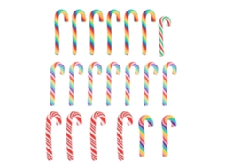 Conjunto De 20 Peas De Decorao Para Prespio, Enfeite Para Rvore De Natal, Bastes De Natal Para Pendurar. Hengjian