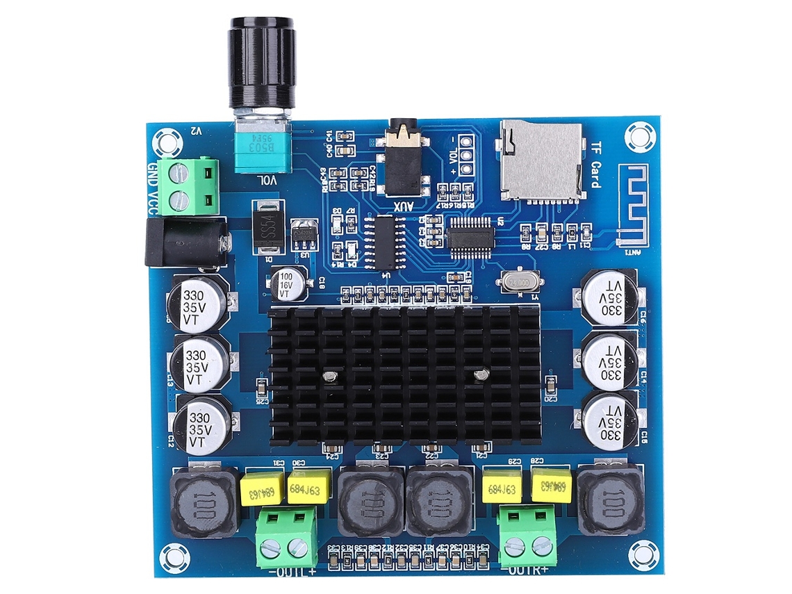 Placa Amplificadora Bluetooth 5.0, com chip TPA3116, entrada auxiliar S/MARCA