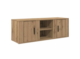 Móvel Para Tv | Gabinete De Tv | Armário De Tv Carvalho Artesanal 100 X 31,5 X 35 Cm