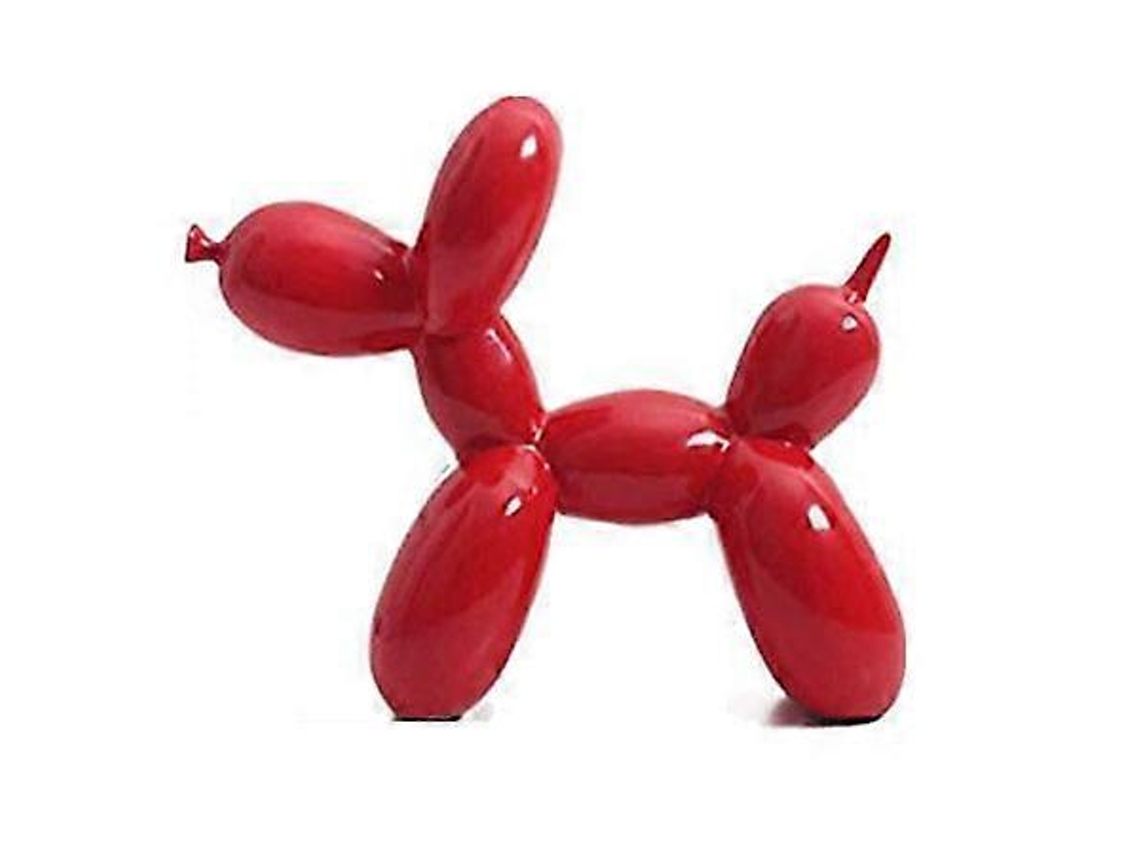 Escultura Criativa De Cachorro Com Balão De Resina, Estátua De Animal Fofo, Artesanato Moderno, Ornamentos, Presentes, Escritório Olysi Shop