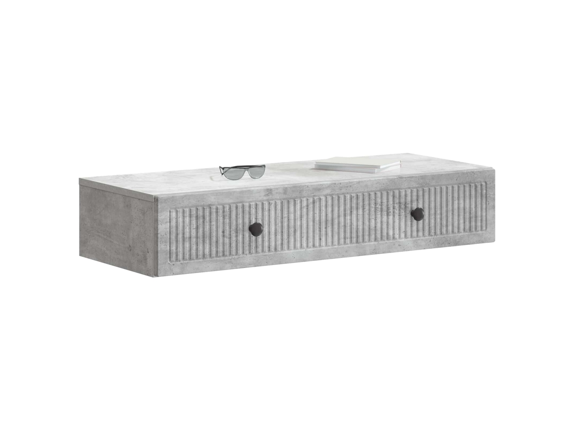 Mesa Lateral de Parede Cinzento Cimento 87,5x34,5x17cm MAISON EXCLUSIVE
