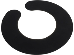 Coleira De Cabelo De Silicone Preta, Corte Flexível, Resistente A Respingos De Tinta