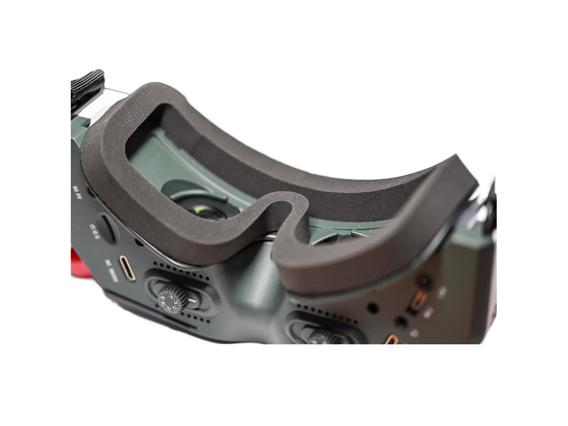 Máscara de substituição para óculos HDZero, Preta, 3 peças, almofada de esponja de 10 mm/14 mm com velcro, acessório para drone RC FPV. MDUG
