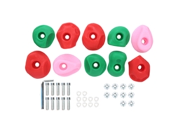 Agarradores de Escalada Grande 10pcs Multicoloridos