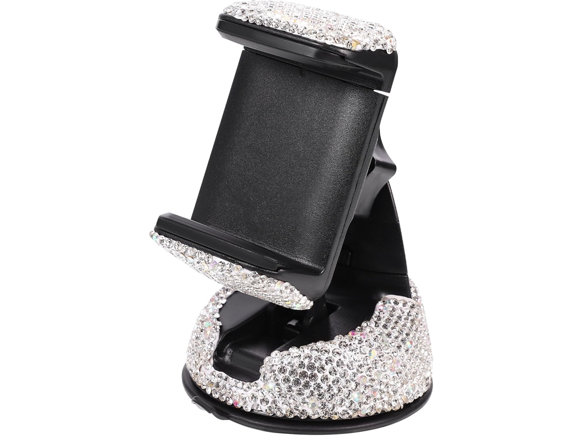 Suporte Para Celular Veicular Branco, Ajustável Em 360 Graus.