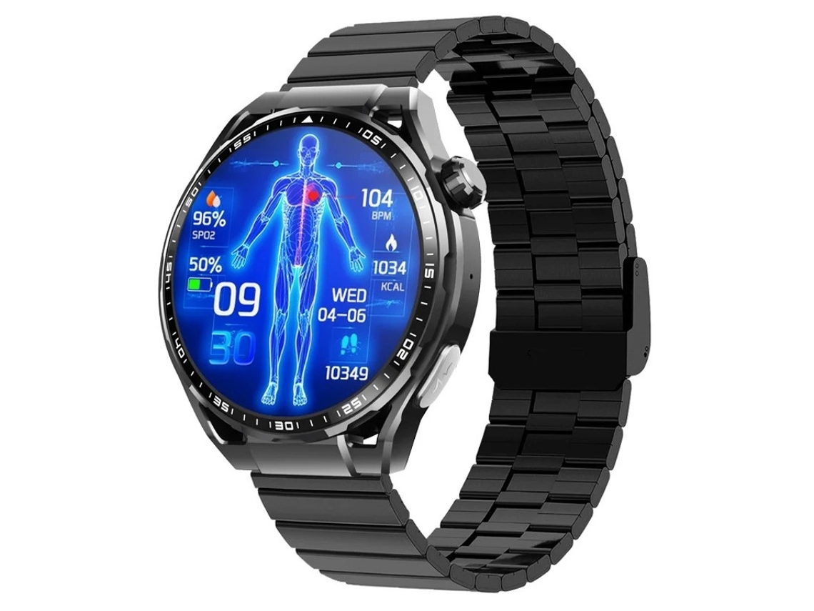 Smartwatch masculino com rastreador de condicionamento físico e função de telefone, frequência cardíaca e pressão arterial em água verde Bestvite