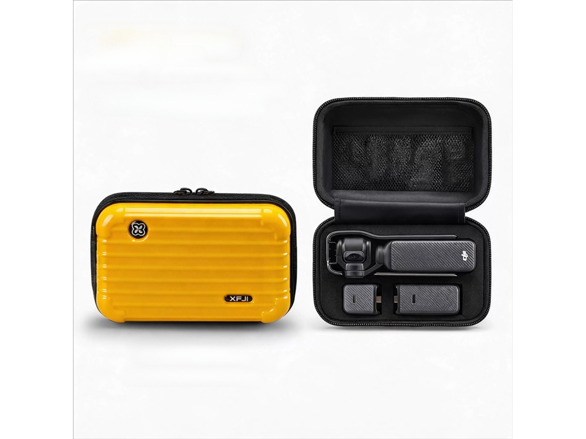 Bolsa de Ombro Portátil À Prova Dágua para Dji Osmo Pocket3 À Prova de Choque Design de Mala HENTEN HOME Amarelo
