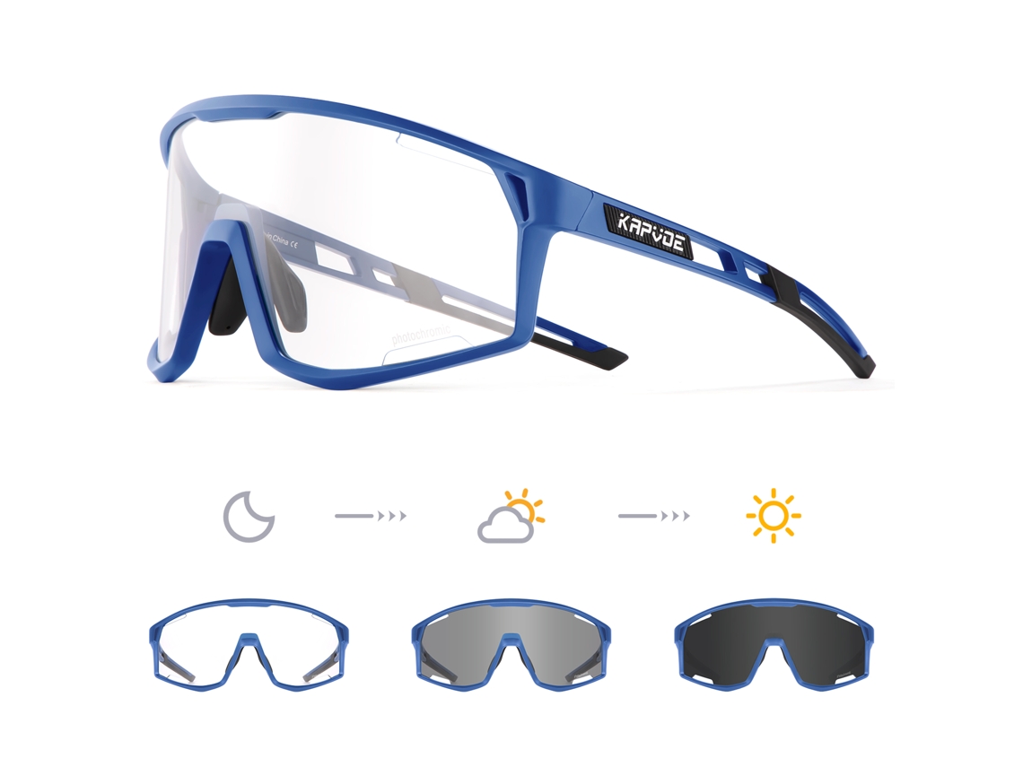 (estilo 11) Óculos De Ciclismo Fotocromáticos Unissex, Lentes Translúcidas De Poliacrilato Com Proteção Uv400