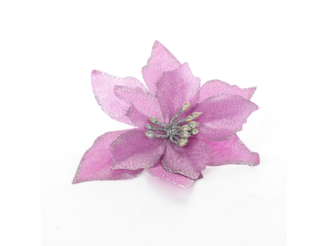 Flor De Natal De Tecido Poinsettia