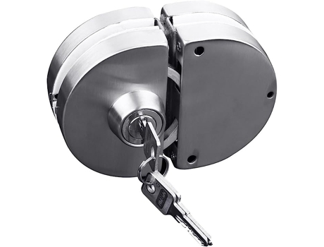 Fechadura de Porta Deslizante com Chave de Aço Inoxidável