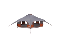 Conjunto 1 Barraca Familiar Vidaxl Cinzento Poliéster (para 18 Pessoas)