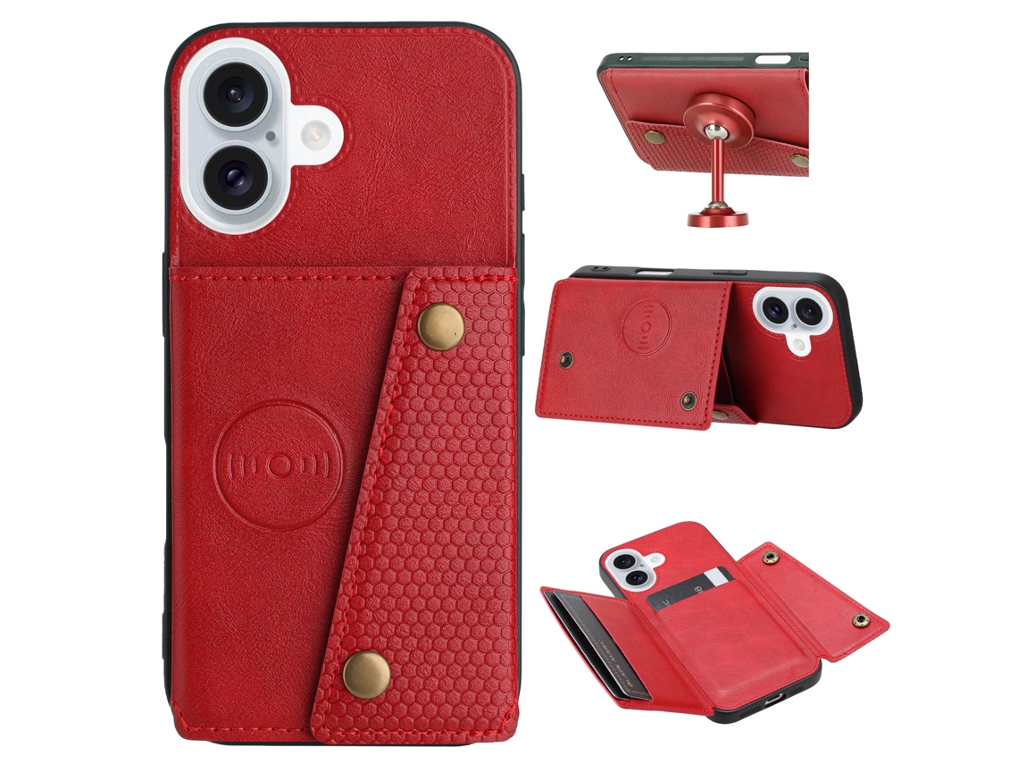 Capa Protetora Para Iphone 17 Com Compartimento Para Cartão Prática E Elegante.