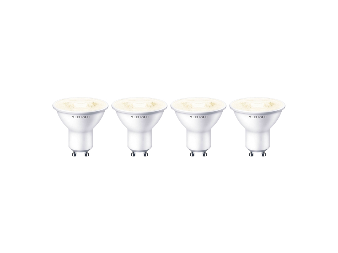 Lâmpada Led Refletora, 4 Unidades, Base Gu10, Acabamento Branco, Intensidade Regulável, Para Uso Residencial, Comercial E Manutenção Elétrica