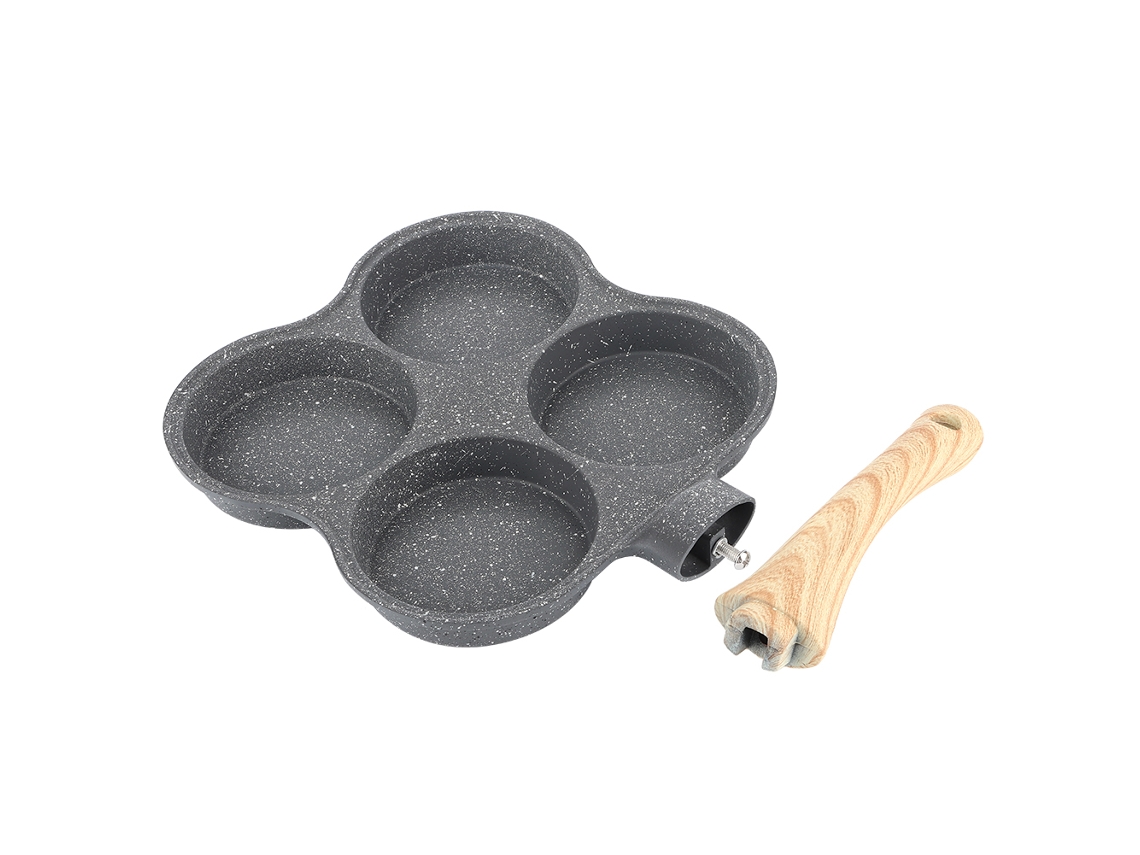 Panela antiaderente 4 furos para omelete e panquecas | S/MARCA