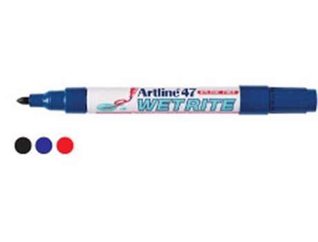 ALT-130EK4728 :Marcador p/Superficies Molhadas Artline 47 Azul-1un