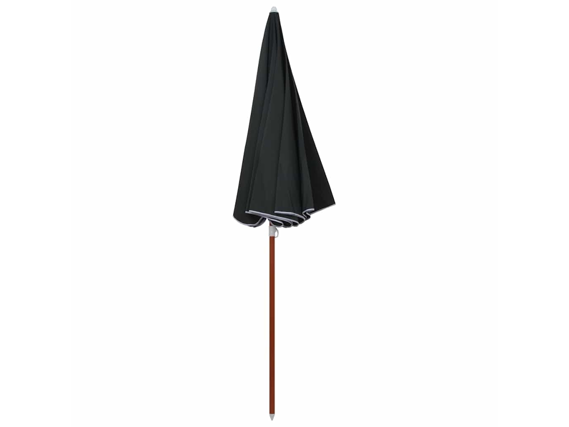 Maison Exclusive - Guarda-sol De Jardim Com Poste De Aço 240 Cm Antracite