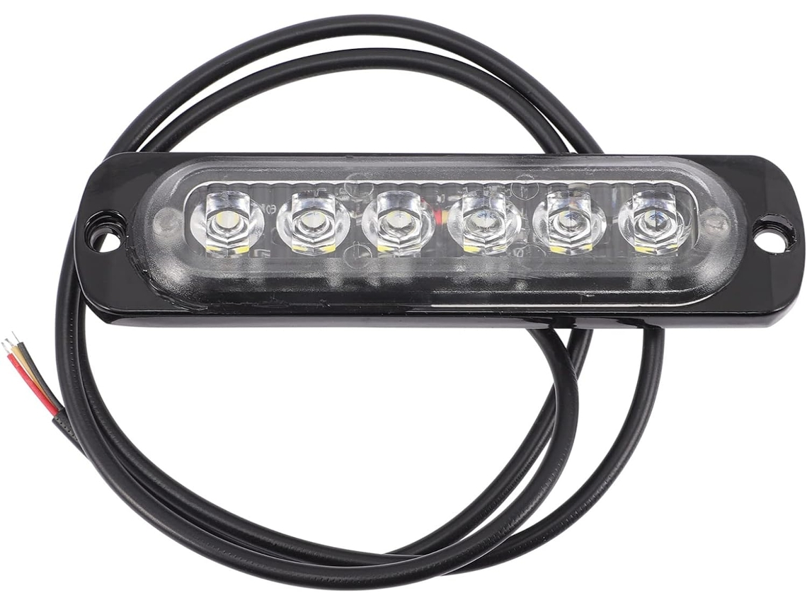 Luzes Estroboscópicas De Led Brancas 12v, Ultrafinas E Com 6 Leds, Ideais Para Veículos Utilitários Multiuso, Iluminação