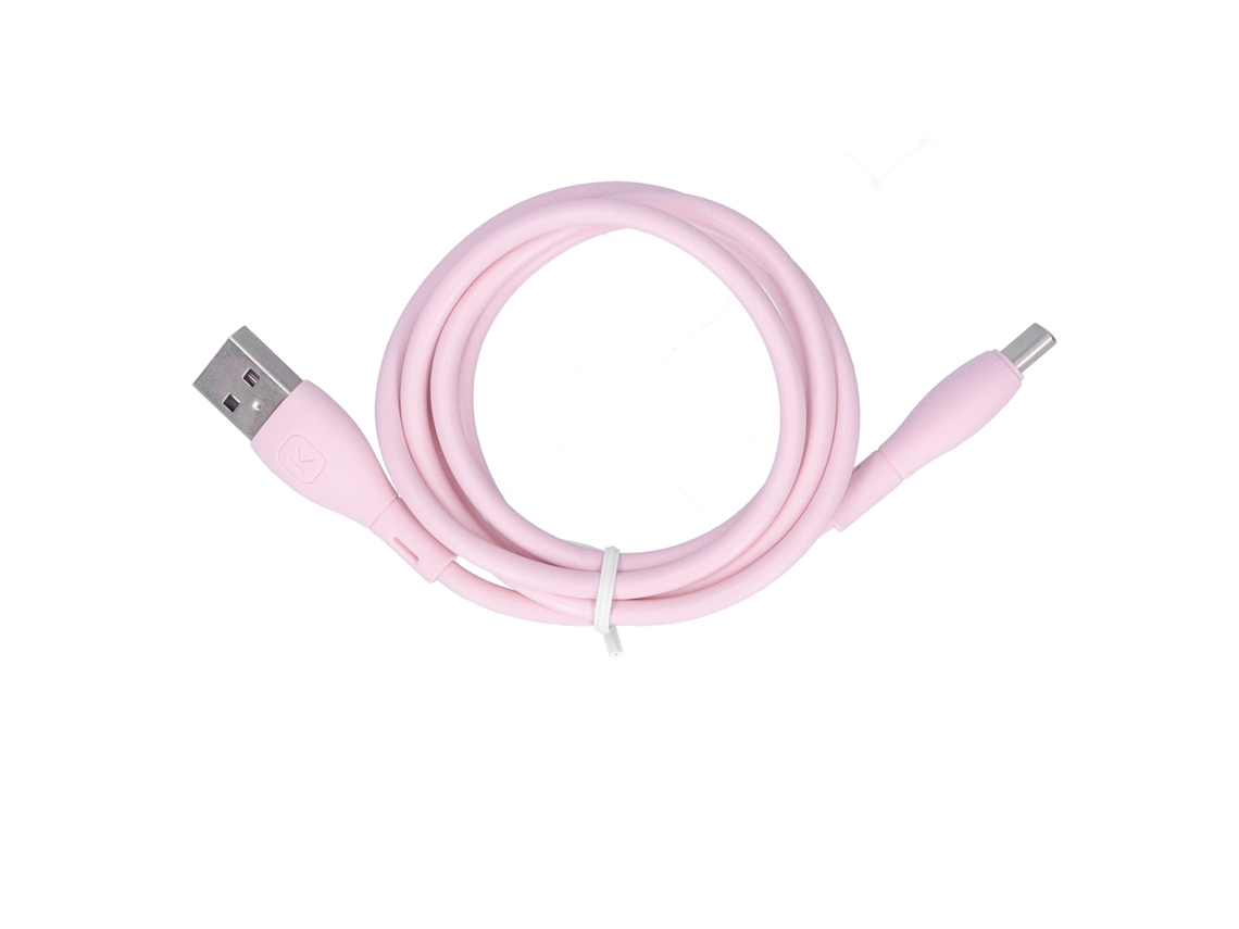 Cabo de Dados Silicone Macaron Rosa LAXISCREED