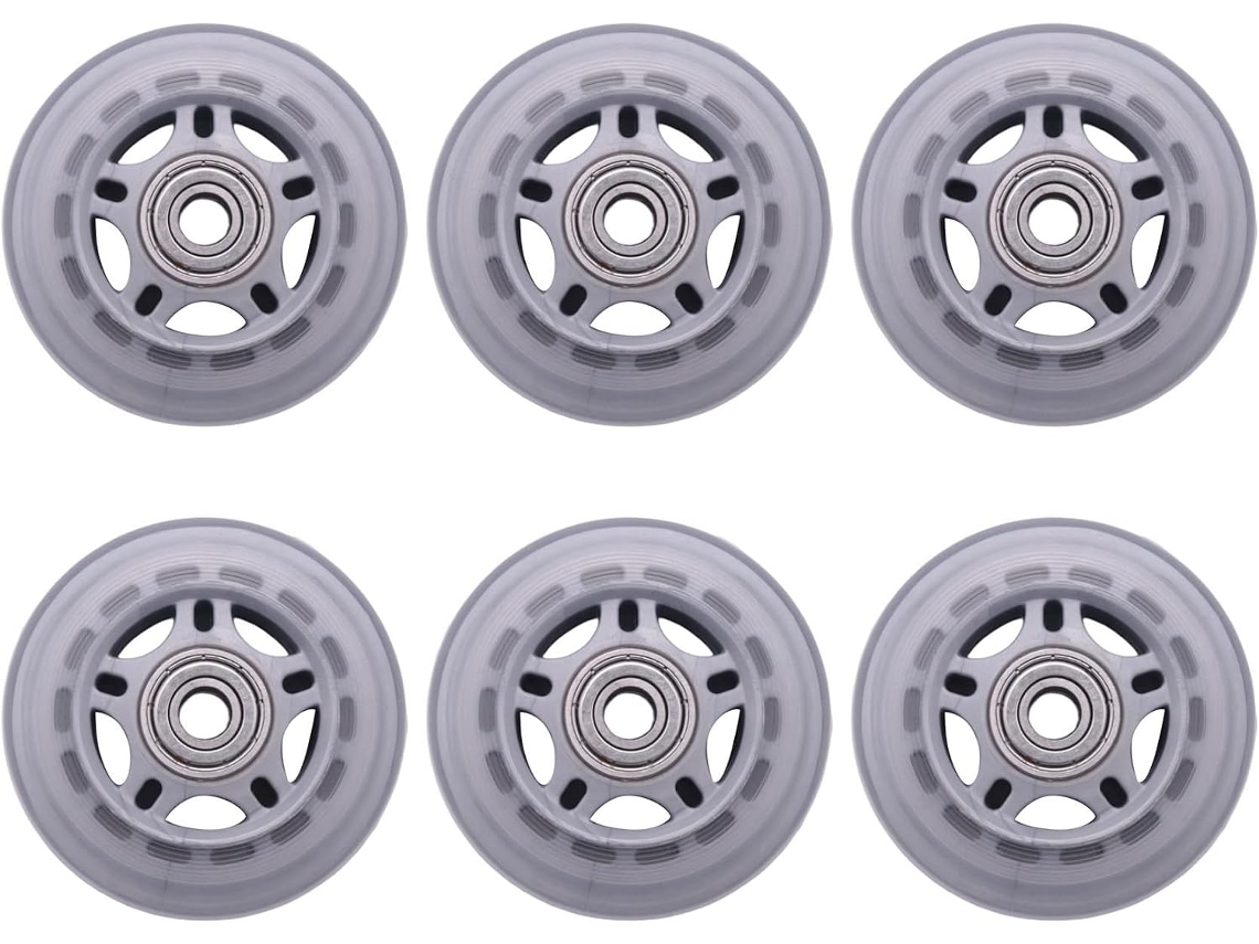 Sapatilhas de Patinação 6x 608zz com Roda Iframe, Cinza Claro SFUSHOS