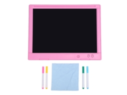 Mali tablet de Escrita Lcd com Luz e Música para Crianças Proteção Ocular Quadro de Desenho Rosa