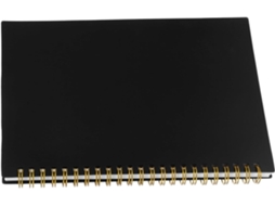 Villcase Cahier De Comptabilité Com Couverture Pp Noire Papel Ligné Horizontal Design Elegante