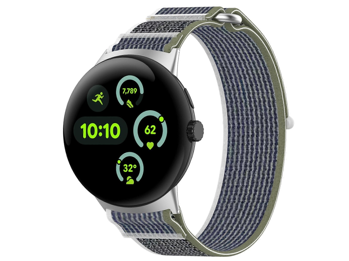 Pulseira De Relógio Em Nylon Trançado Com Fecho De Velcro