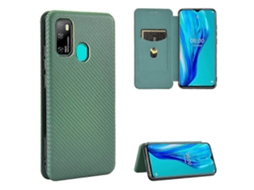 Capa De Tpu Pc Couro Pu Com Textura De Fibra De Carbono E Slot Para Cartão Para Ulefone Note 9p