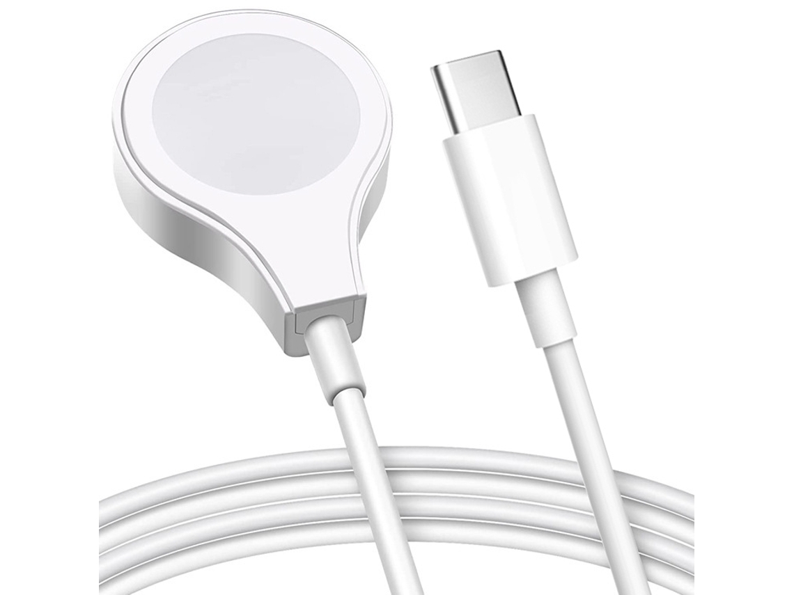 Cabo De Carregamento Rápido Magnético Sem Fio Com Type-c Para Apple Watch Series 9 Branco