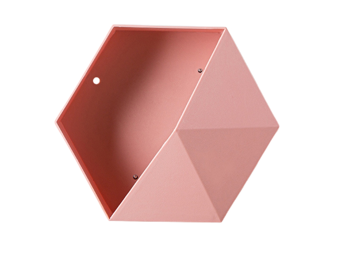 Prateleira Flutuante De Parede Geométrica Hexagonal Para Armazenamento